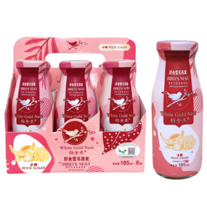Bird’s Nest Beverage with Snow Mushroom (Rock Sugar) 185 ml.